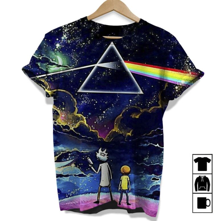 Rick and Morty x Pink Floyd Shirt