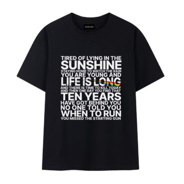 Ticking away the moments that make up a dull day Time Lyric Pink Floyd Shirt