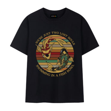 We're just two lost souls Swimming in a fish bowl Vintage Pink Floyd Shirt