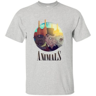 Animals White Pink Floyd Shirt