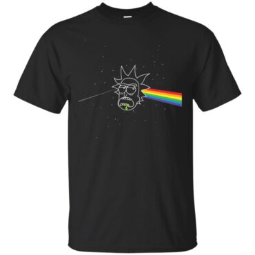 Rick Sanchez x The Dark Side of Moon Pink Floyd Shirt
