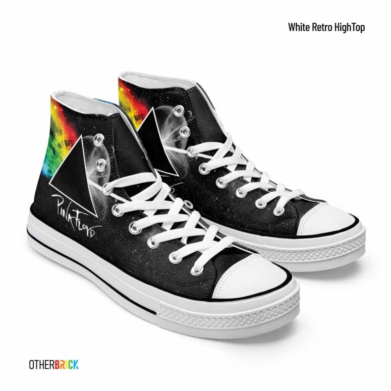 Dark side of The Moon Universe - Pink Floyd Canvas Shoes
