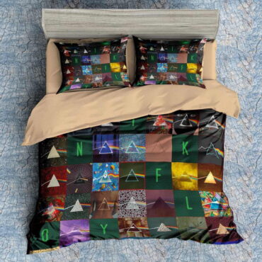 DSOTM Black Pink Floyd Bedding Set