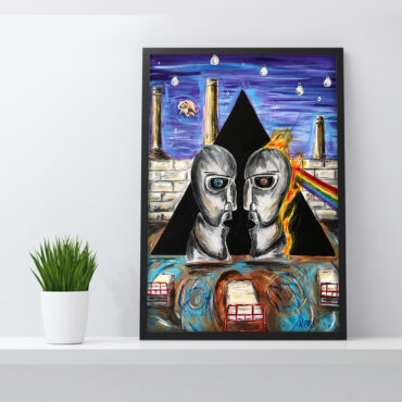 Pink Floyd Album Cover Drawing Art Canvas