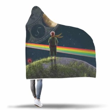 Pink Floyd Dark Side Of The Moon Time Hooded Blanket