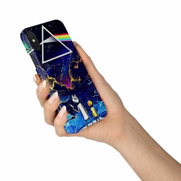 Rick and Morty Looking to DSOTM Pink Floyd Phone Case