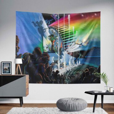 Interestellar Show Pink Floyd Colorful Tapestry