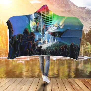 Interestellar Show Pink Floyd Colorful Hooded Blanket