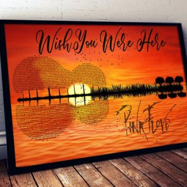 Wish you were here lyric Guitar Artwork Pink Floyd Canvas