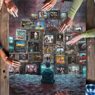 Boy Watching Pink Floyd Show Puzzle
