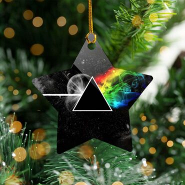 Dark Side Of the Moon in Space - Pink Floyd Ceramic Ornament