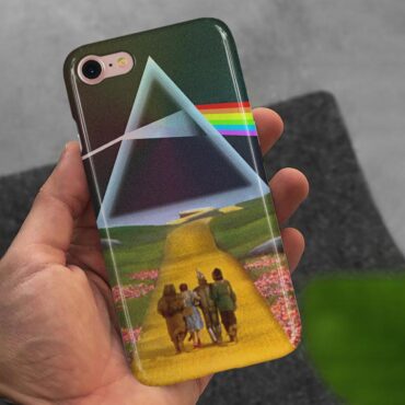 Dark Side of the Rainbow - Pink Floyd + Wizard of Oz at The Logan Theatre Phone Case