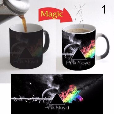 Dark Side Of the Moon in Space Color Changing Pink Floyd Mug