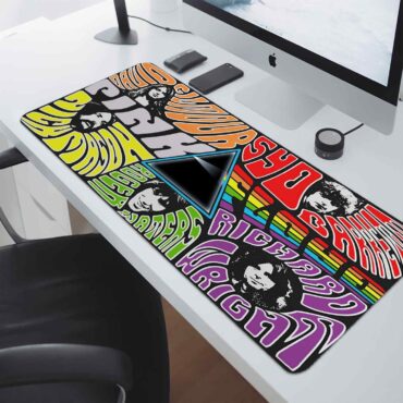 Pink floyd Member Art Full Color - Pink Floyd Mouse Desk Pad