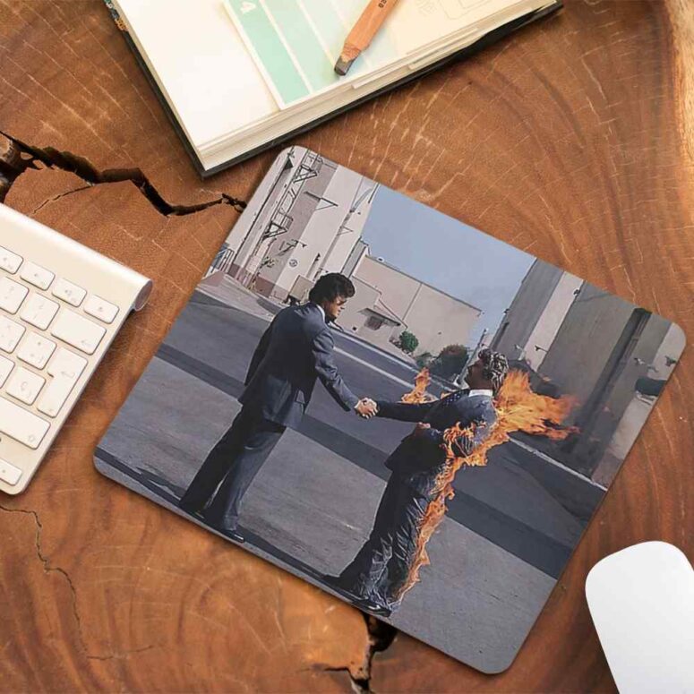 HandShake Wish You Were Here - Pink Floyd Mouse Desk Pad