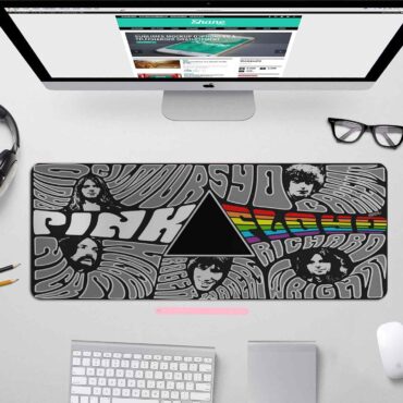Pink floyd Member Art - Pink Floyd Mouse Desk Pad