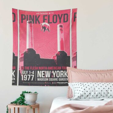 Pink Floyd In The Flesh North American Tour Poster Tapestry