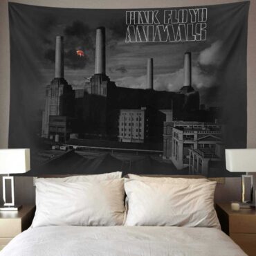 Animals Monotone Album Art Pink Floyd Tapestry
