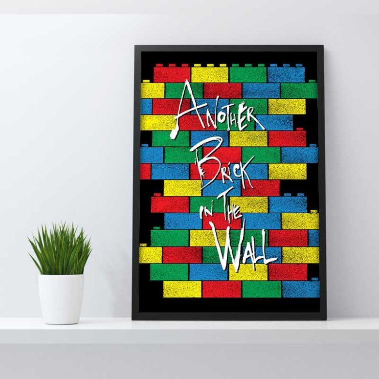 Another Brick In The Wall Lego Brick Pink Floyd Canvas