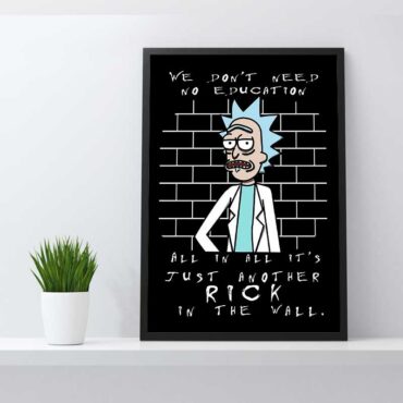 Just another Rick in the wall Pink Floyd Canvas