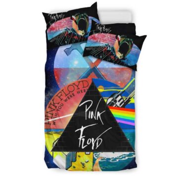 Dark Side Of The Moon x Wish You Were Here x The Wall Pink Floyd Bedding Set