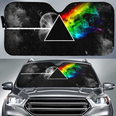 Dark Side Of the Moon in Space Pink Floyd Auto Sun Shade