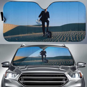 Wish You Were Here Desert Man in Bowler Pink Floyd Auto Sun Shade