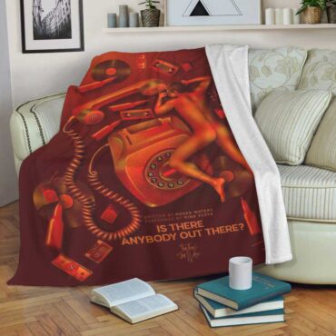 Pink Floyd Fleece Blanket - Is There Anybody Out There DSOTM Fan Art Premium