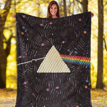 Pink Floyd Fleece Blanket - Dark Side Of The Moon Candy Premium