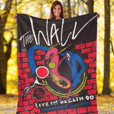Pink Floyd Fleece Blanket - Roger Waters The Wall Live in Berlin 1990 Premium