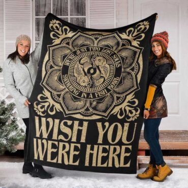 Pink Floyd Fleece Blanket - Wish You Were Here Were