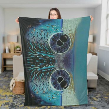 Pink Floyd Fleece Blanket - Pulse Owl Eyes Premium