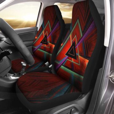 Pink Floyd Car Seat Cover Airbag Compatible - Dark Side Of The Moon Abstract Art