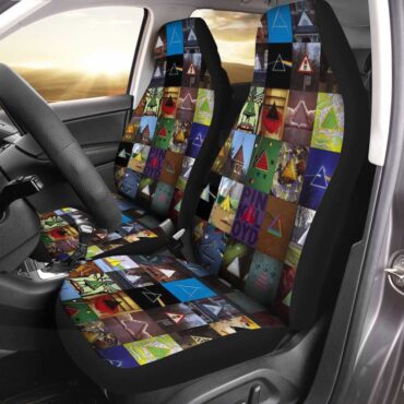 Pink Floyd Car Seat Cover Airbag Compatible - Poster Collage