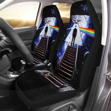 Pink Floyd Car Seat Cover Airbag Compatible - Stairway To The Moon