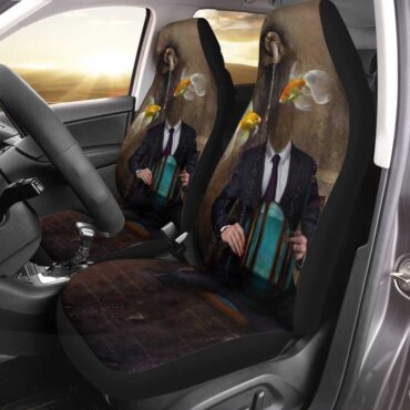 Pink Floyd Car Seat Cover Airbag Compatible - Swimming In A Fish Bowl