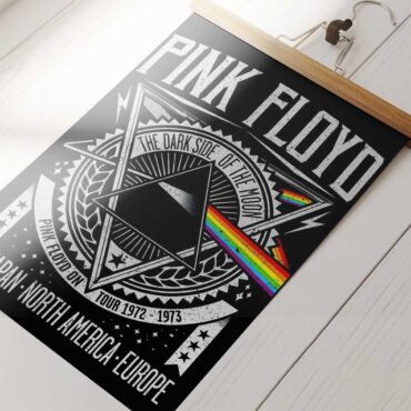 Pink Floyd Poster - Dark Side Of The Moon Tour 1972 EMP Original