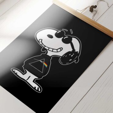 Pink Floyd Poster - Joe Cool Pink Floyd Is Cool Snoopy Music
