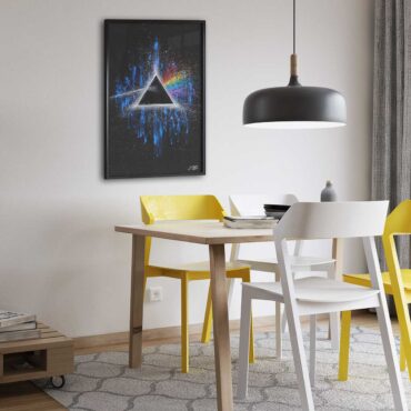 Pink Floyd Poster - Dark Side Of Moon Art Blue
