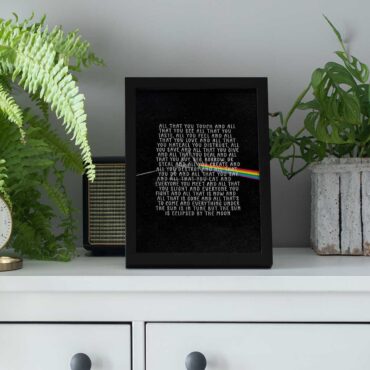 Pink Floyd Poster - All that you touch and all that you see Eclipse Lyrics