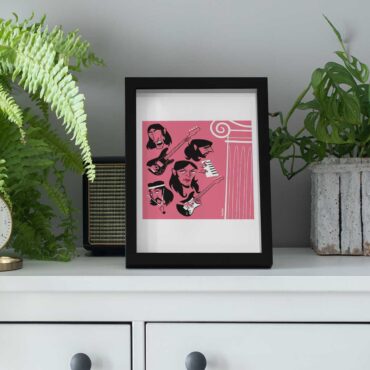 Pink Floyd Poster - Cartoon Art