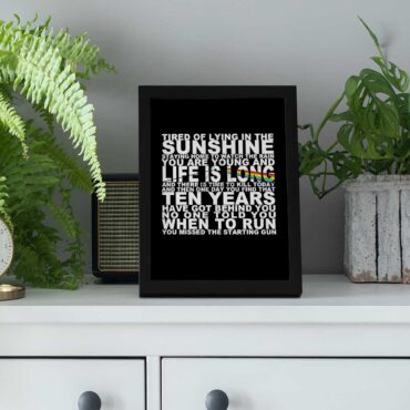 Pink Floyd Poster - Tired of lying in the sunshine staying home to watch the rain