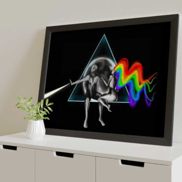 Pink Floyd Poster - Adam Eva Dark Side Of The Moon