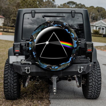 Good bye Blue Sky - Dark Side Of the Moon Pink Floyd Spare Tire Cover