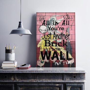 You Are Just Another Brick In The Wall Signature Pink Floyd Canvas