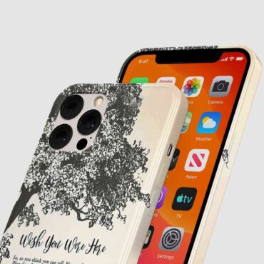 Pink Floyd Phone Case - Wish You Were Here Lyric Vintage Tree