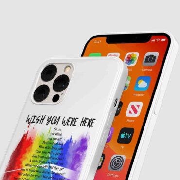 Pink Floyd Phone Case - Wish You were here lyric Art