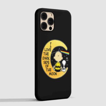 Pink Floyd Phone Case - Snoopy I love the dark Side Of the Moon