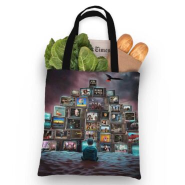 Pink Floyd Tote Bag - Boy Watching Pink Floyd Show