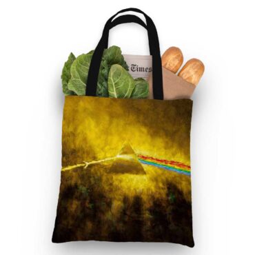 Pink Floyd Tote Bag - Golden Dark Side Of The Moon